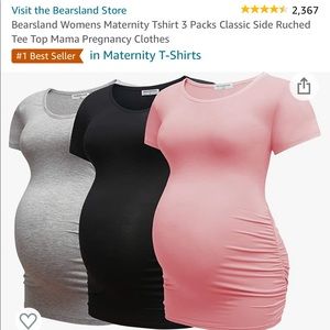 Short Sleeve Maternity Tees (3)
